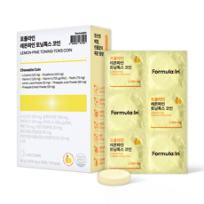 포뮬라인 레몬파인 토닝톡스 코인 글루타치온 엘시스테인 미백 광채 캔디, 1박스, 30정
