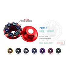 韋德機車精品 APEXX 終身保固 鋁合金 前叉防倒球 車身防倒球 防摔球 FORCE SMAX 勁戰四代 勁戰五代 黑, 紅色