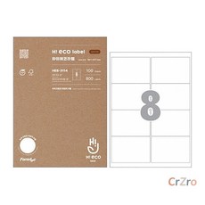 폼텍 하이에코라벨지 HEQ-3114 8칸 물류 20매 1개