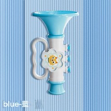 DFMEI 小喇叭兒童玩具寶寶嬰兒可吹6個月以上早教嬰幼兒嬰童口哨無毒, 1個, 兒童小喇叭【藍色1個】:如圖