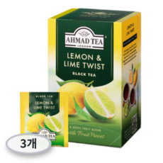 아마드티 레몬 앤 라임 트위스트 홍차 티백, 2g, 3개, 20개입