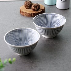 다온아토 블루레인 공기대접세트, 1세트, 밥공기1개+국대접1개