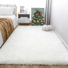 CIVILEE 사계절 극세사 거실 러그 먼지없는 침실 카페트 물세탁 가능