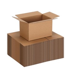 Wtrgas 30 Packs Small Shipping Boxes 6x4x4 Inches Brown Corrugated Cardboard Box for Shipping Pa