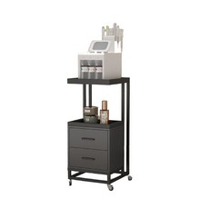 미용실 공간 수납장 선반 수납 보관 모던 협탁 디자인 이동식 살롱 미용 정리함 활용 헤어샵, 1. 공식 표준, 2. 보증 5년 - 골드 + 블랙