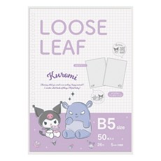 Mplan 001641-52 루즈 리프 산리오 캐릭터 폼폼푸린 B5 그리드 194565, Chromi, 루스 리프