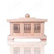 순수편백나무 격자무늬 자연기화식 가습기 증발식 제 ths*3584Wu, 1개