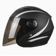 마이아이 빅사이즈헬멧 65cm 73cm 큰머리 XXXXXXL 넥워머 대두 오토바이 반모 3/4 큰사이즈 헬맷, 무광블랙(스모그쉴드), 6XL