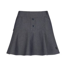 [파리게이츠(프)] 파리게이츠골프스커트 NQC 521D3PC203_NA 여성 페이크 버튼 티어드 플레어 큐롯 스커트