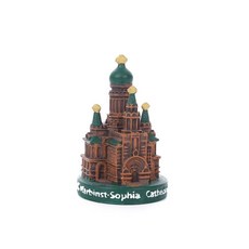 하얼빈 성 소피아 조명 모형 인테리어 소품 성당 기념품, 소형 소피아 대성당 3x4.3CM, 1피스, 1개