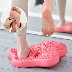 하루꿈 지압 에어스텝퍼 가정용 저소음 지압판 발바닥 지압 스텝퍼, 핑크