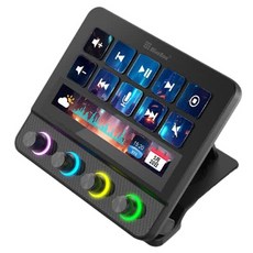 MiraBox N4 프로 매크로 키패드 디스플레이 스트림덱 컨트롤러 국제 버전, 블랙
