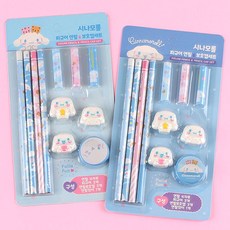 산리오캐릭터즈 피규어 연필 보호캡 세트, 시나모롤(블루), 1개