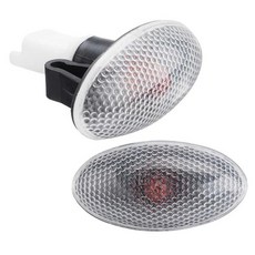 632574 2 X 회전 신호 사이드 마커 라이트 리피터 램프 표시기 푸조 407, 01 white