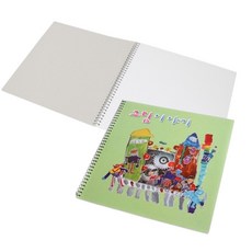 미니 스케치북 25X25cm 어린이 드로잉 연습장, 5개, 20매, 전체 시트