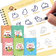 兒童凹槽練習本 幼兒學前臨摹圖畫線圈本, 1個