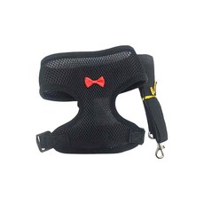 조류 산책줄 닭 하네스 리드줄, 1개, 블랙