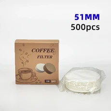 커피 필터 종이 보조 51mm 에스프레소 Portafilter 일회용 홈 액세서리, 04 51mm 500pcs
