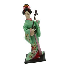 QDY 빈티지 일본 인형 게이샤 기모노 오리엔탈, 설명, 설명, A, 1개