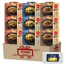 (꾸리미) 프리미엄 솥반 3종 (전복내장영양밥x3+소고기우엉x3+불고기버섯x3)+꾸리미물티슈, 200g