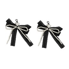 운동화를 위한 유행 분리가능한 신발 훈장 장식적인 폴리에스테 Bowknot 및 아BS 진주 신발끈 매력