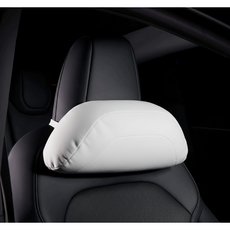 테슬라 전용 목베개 목쿠션 모델3 모델Y 차량용 헤드레스트 템슬라, 1개, 화이트