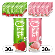 오라떼 애플 + 피치, 60개, 240ml