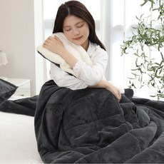 연화삼월 겨울이불 보온 양털 캐시미어 이불 극세사이불 알러지케어 진드기 방지 호주 양모이불, 그레이