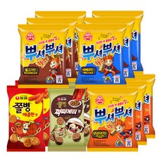 메리박스 라면스낵세트 뿌셔뿌셔{불고기x3개+바베큐x3개+양념치킨x3개}+쫄병(매콤x3+짜파게티x3), 1개