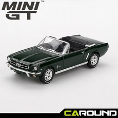 미니지티(1166) 1:64 포드 머스탱 컨버터블 1964 하이랜드 그린, 1166, 1개