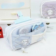 투니스 귀여운 캐릭터 펜 파우치, 프리사이즈, 블루