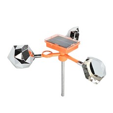 太陽能語音風力驅鳥器 鍍鋅直杆款 趕鳥神器 果園驅鳥 菜園驅鳥 防鳥神器, 1套