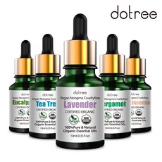도트리 100% 유기농 비건 아로마 에센셜 오일 원액 파인니들1개+쥬니퍼베리1개, 2개, 10ml