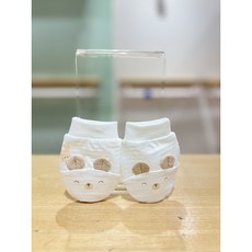 압소바HM (26년말띠아기)새싹곰 오가닉 손싸개 (A1A11209), 백아이보리/FREE
