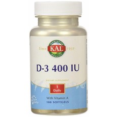 KAL D-3 400 IU軟膠囊, 1個, 100 件