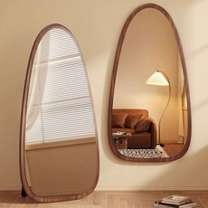 中古風全身鏡 網紅落地鏡 居家裝飾穿衣鏡, 原木色,120*40