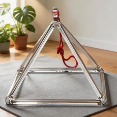 사운드 힐링 수정 맑은 크리스탈 노래 피라미드 4인치 치유 음악 기기, 4 inch, clear pyramids
