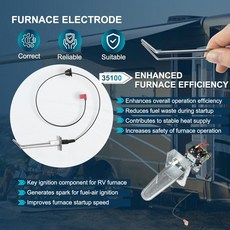 Zymurgoes 35100 퍼니스 전극 키트 및 31091 리미트 스위치 33082 Atwood Hydro Flame Dometic RV AFM AFL DFM 용, Zymurgoes 35100 퍼니스 전극 키트 및 31
