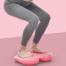 에어 스텝퍼 에어쿠션 실내 운동기구 유산소 홈트 가정용 말랑이 계단오르기 코어, 퍼플