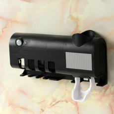 루체트리 칫솔살균기 태양광충전 모션감지 무선 칫솔살균기 블랙 재입고, 1364591 블랙