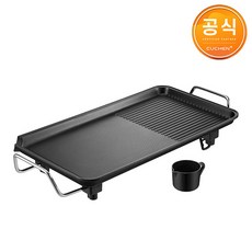 쿠첸 다이아몬드코팅 와이드 전기 그릴팬 CWG-B1600W