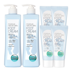 바세린 모이스처 풋크림 + / 대용량 고보습 발 로션, 500ml, 4개, 4개입