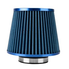 76mm 에어 필터 버섯 헤드 필터 배기 필터 흡기 필터 범용 자동차 용품, 파란색