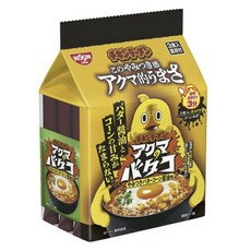 닛신 치킨 라멘 아쿠마노 바타코 중독적인 버터 콘 쇼유 맛 3개입 270g, 1개