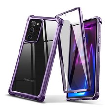 Dexnor 갤럭시 노트 20 울트라 케이스 투명 [액정보호필름 없음] 견고한 보호 충격 방지 하드 백 커버 두꺼운 모서리 튼튼한 디펜더 범퍼 케이스 20 울트라 6.9인치용