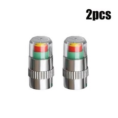 자동차 타이어 압력 표시기 게이지 경고 모니터링 밸브 캡 센서 외부 감지, 1. 2pcs, 1개