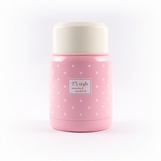 수프보틀 죽통 도시락통 피크닉 찬합 직장인 어린이집 이유식 보온 보냉, 핑크, 350ml