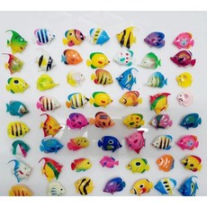 금붕어 물고기 가짜 모형 어항 장식 인공 실리콘 빛나는 장식품 가짜물고기 관상용, 5. 5cm 10마리(중복가능)