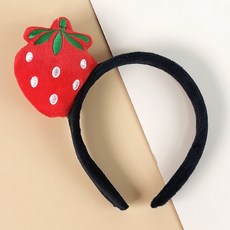 기타 머리띠 놀이공원 생일 파티, 1개, D1.과일-딸기