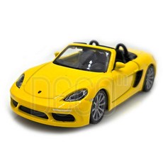 데코앤 1:43 포르쉐 박스터 718 옐로우 풀백 미니카 다이캐스트, 43마이스토(박스터718옐로우), 1개